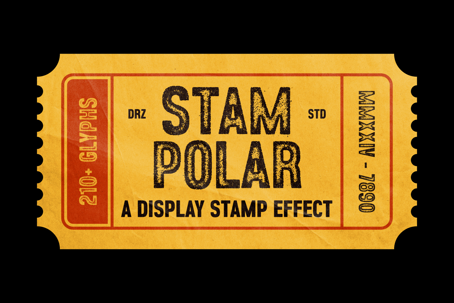 Stampolar – Display Stamp Effect Font