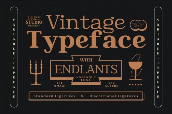 Endlants – Vintage Serif Font