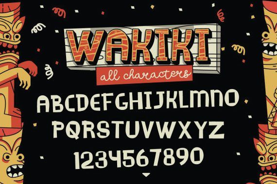 Wakiki – Layered Font Trio