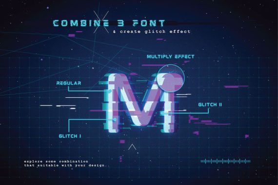 Mokoto – Glitch Typeface Font