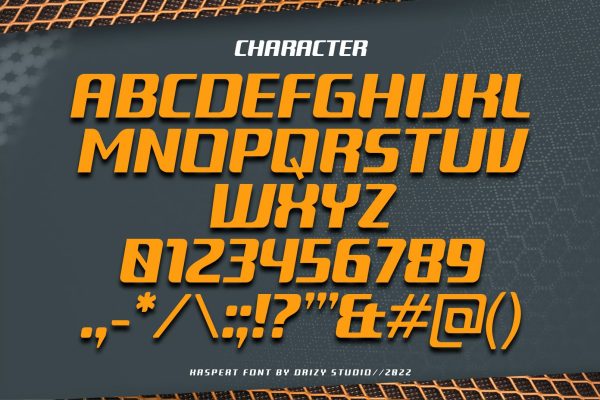 Kaspert – Slanted Display Font