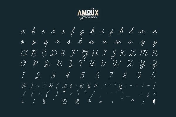 AMOÜX & Galatee – Sans Serif and Script Font Duo