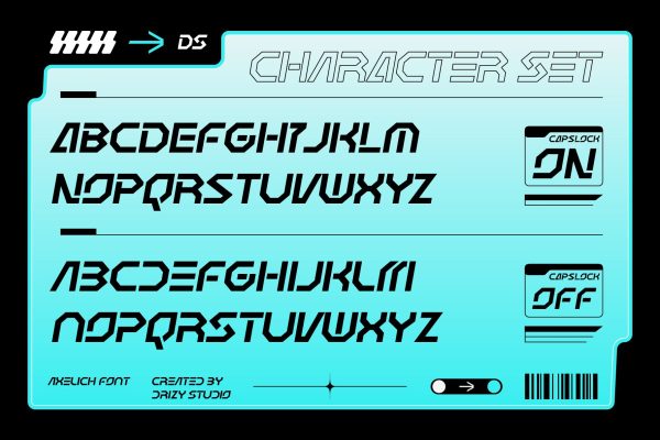 Axelich – Futuristic Display Machine Font