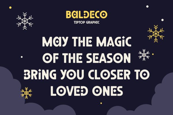 Baldeco – Christmas Decorative Font