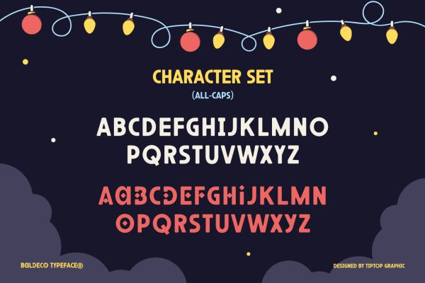 Baldeco – Christmas Decorative Font