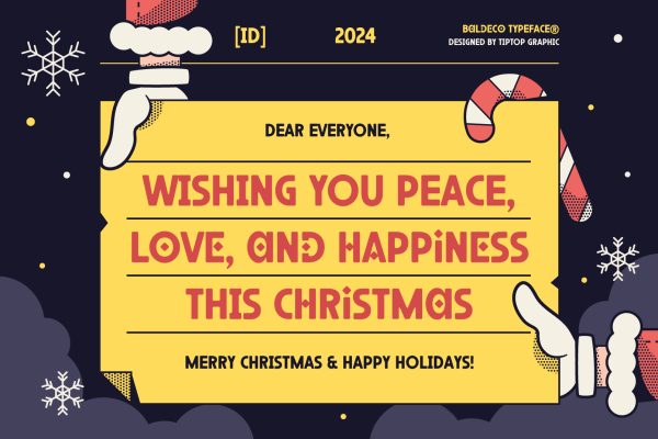 Baldeco – Christmas Decorative Font