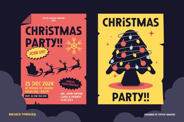 Baldeco – Christmas Decorative Font