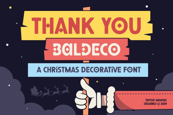 Baldeco – Christmas Decorative Font