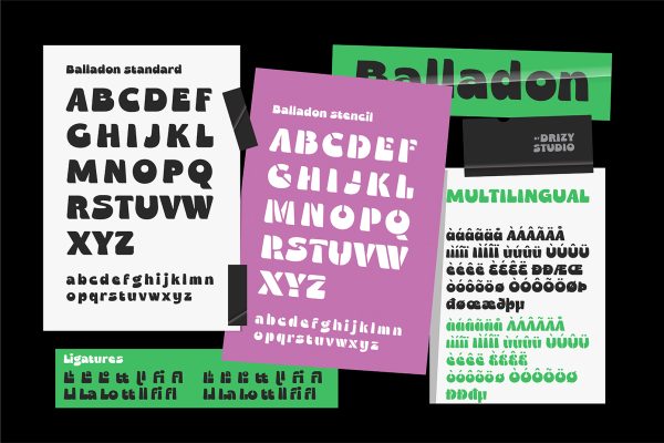 Balladon – Bold Display Font