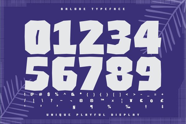 Balode – Nature Typeface Font