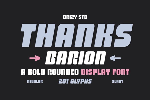 Barion – Bold Rounded Display Font