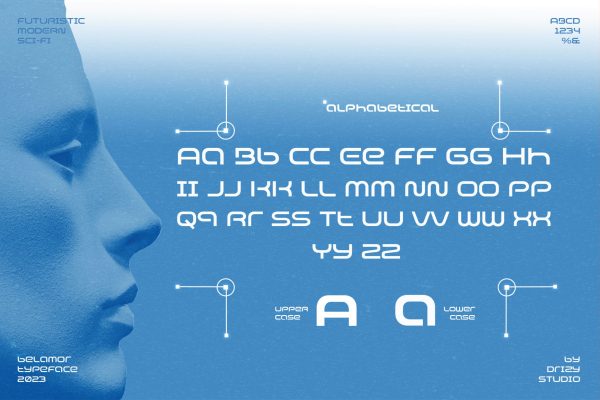 Belamor – Futuristic Variable Typeface Font