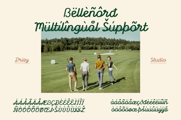 Bellenord – Monoline Script Display Font