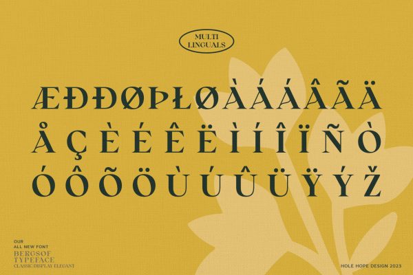 Bergsof | Elegant Classic Font