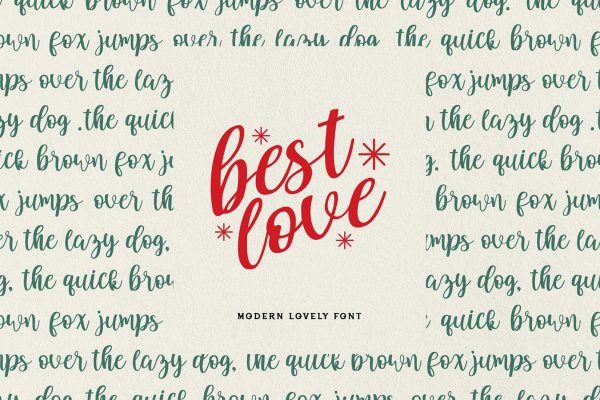 Best Love – Modern Lovely Font