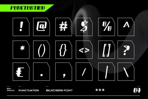 Bladers – Modern Techno Font