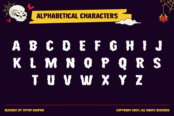 Bleedost – Halloween Display Typeface Font