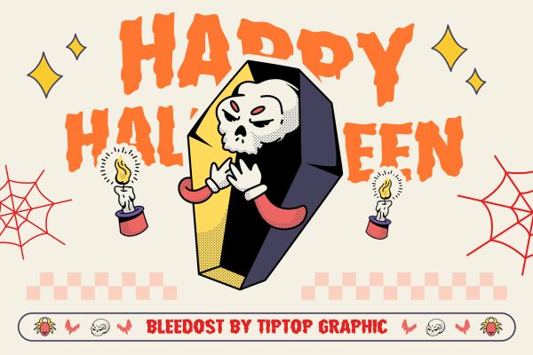 Bleedost – Halloween Display Typeface Font