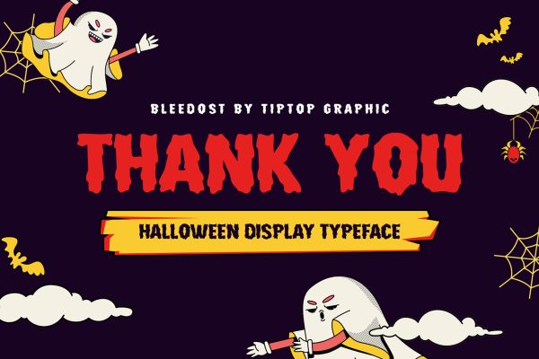 Bleedost – Halloween Display Typeface Font