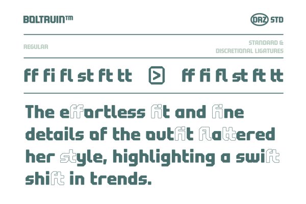 Boltruin – SciFi Futuristic Display Font