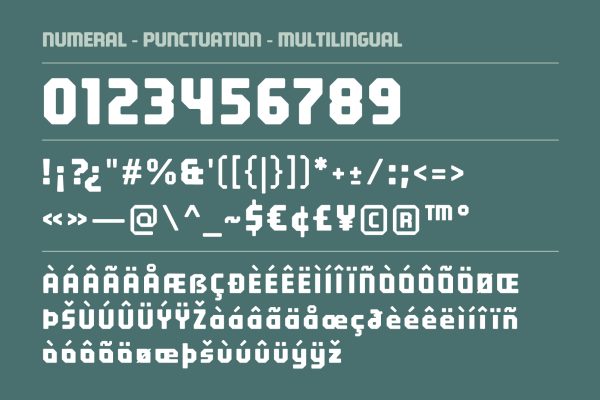 Boltruin – SciFi Futuristic Display Font