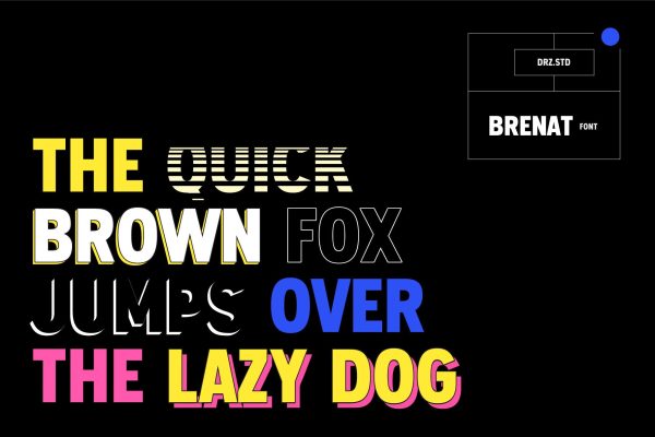 Brenat – Layered Sans Serif Font