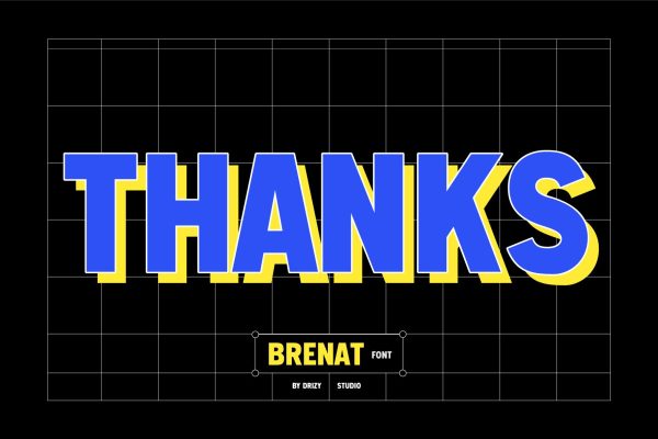 Brenat – Layered Sans Serif Font