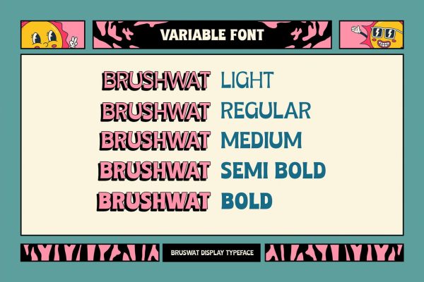 Bruswat – Retro Vintage Font