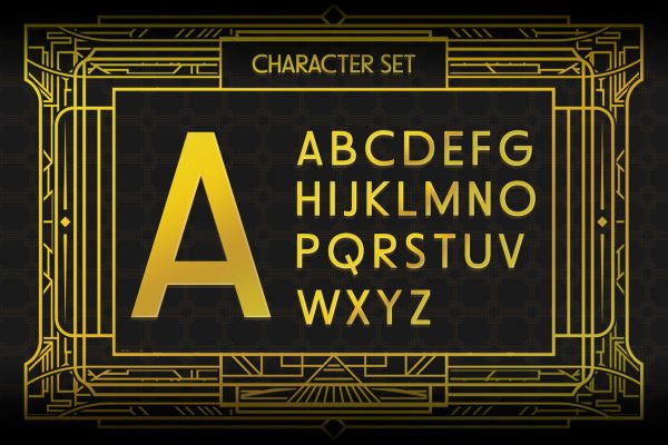 Canoleda – Geometric Art Deco Font