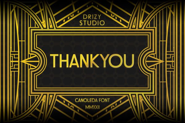 Canoleda – Geometric Art Deco Font