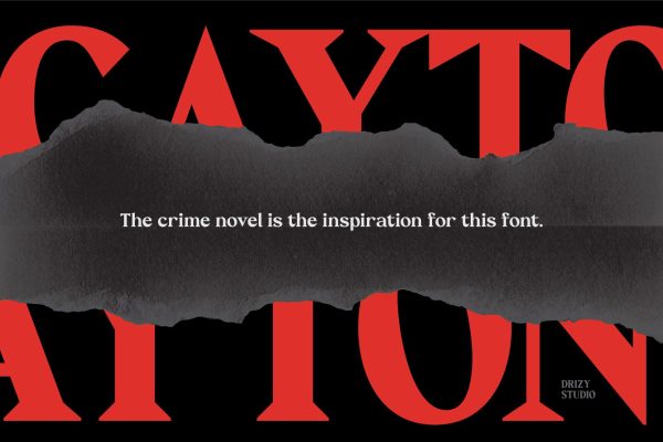 Cayton – Vintage Sharp Serif Font