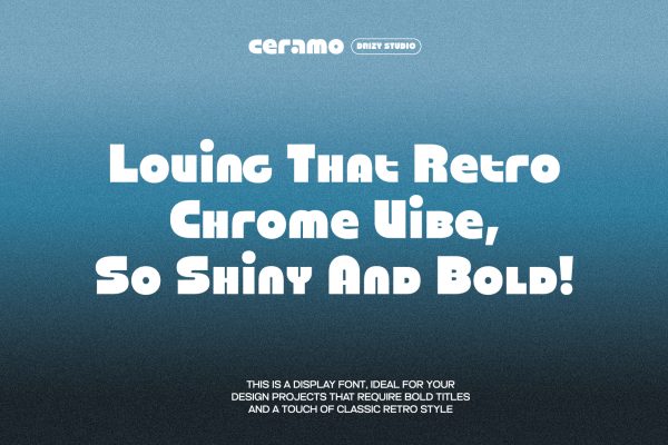 Ceramo – Retro Geometric Display Font