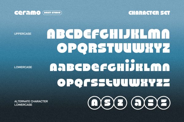 Ceramo – Retro Geometric Display Font