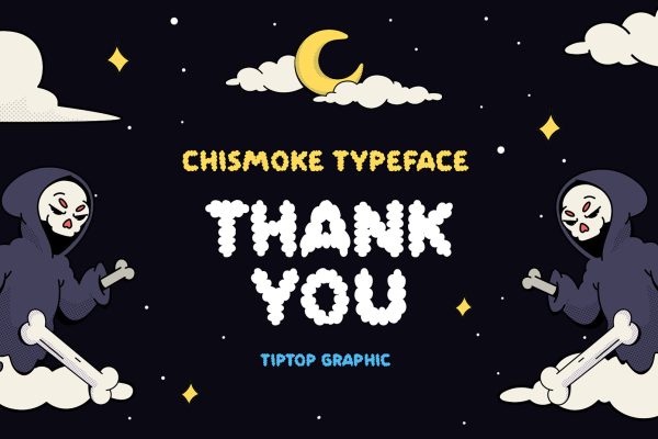 Chismoke – Bubbly Smoke Display Font