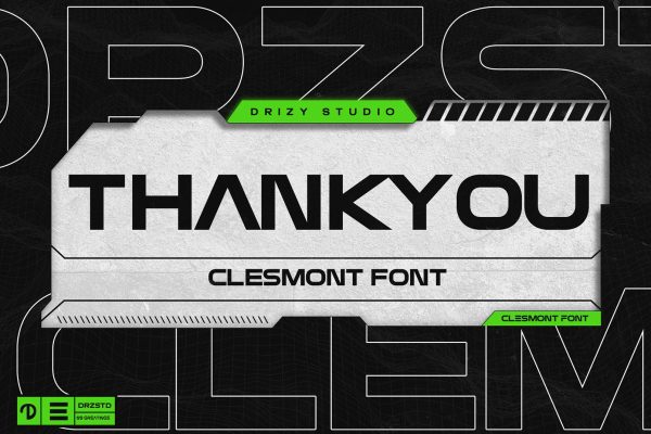 Clesmont – Modern Futuristic Font