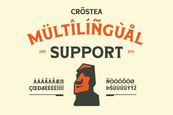 Crostea – Retro Display Serif Font