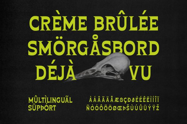 Crowsbeat – Reversed Contrast Horror Font