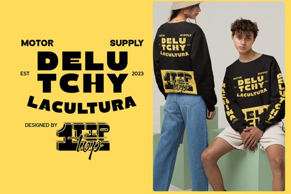 Delutchy | Display Retro Bold Font