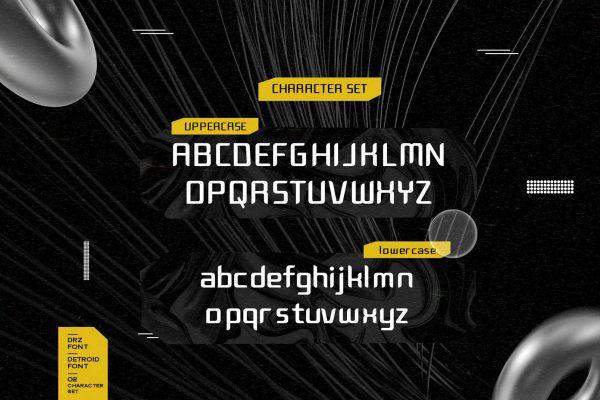 Detroid – Modern Futuristic Font