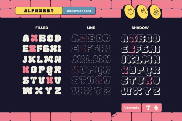 Diskorman – Bubbly Urban Graffiti Display Font