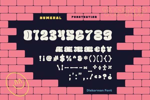 Diskorman – Bubbly Urban Graffiti Display Font