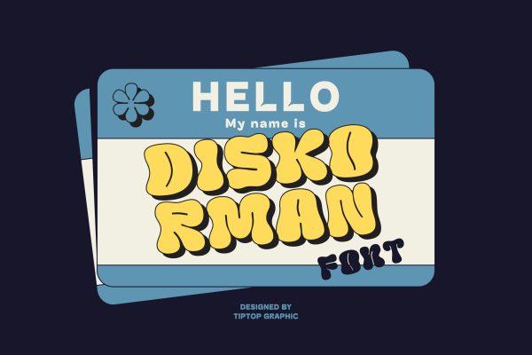 Diskorman – Bubbly Urban Graffiti Display Font