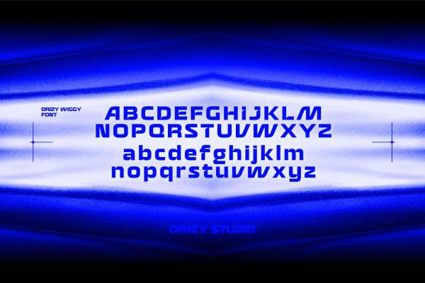 Drizy Wiggy – Techno Sans Serif Font