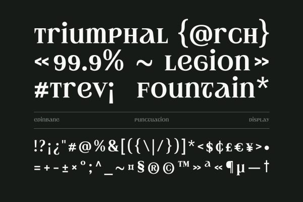 Edinbane | Experimental Elegant Display Font