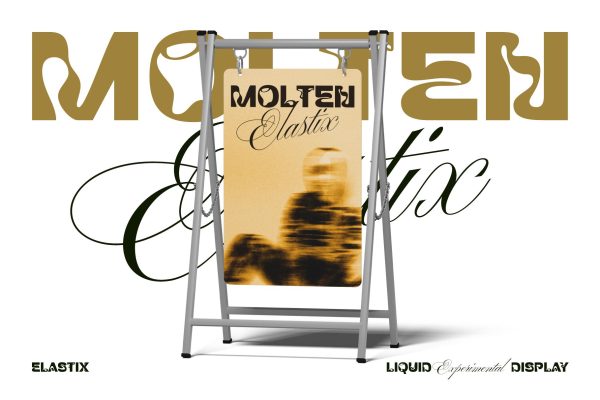 Elastix – Liquid Experimental Font