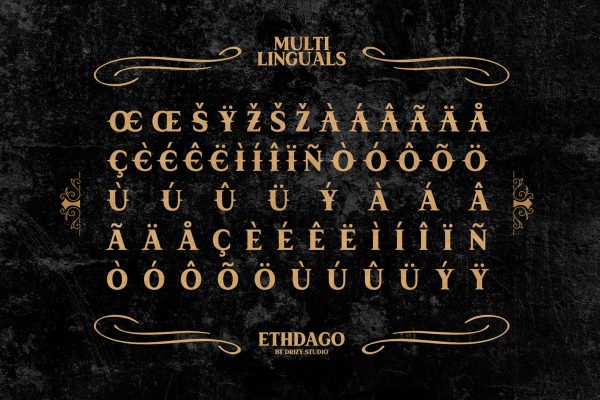 Ethdago – Vintage Classic Western Font