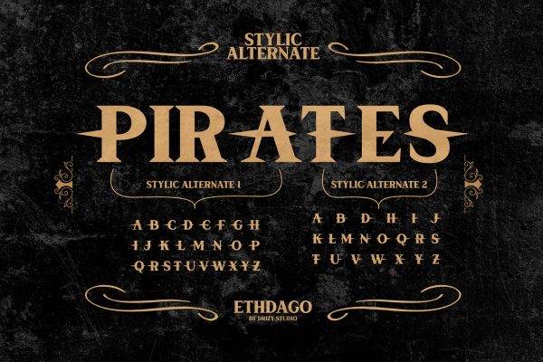 Ethdago – Vintage Classic Western Font