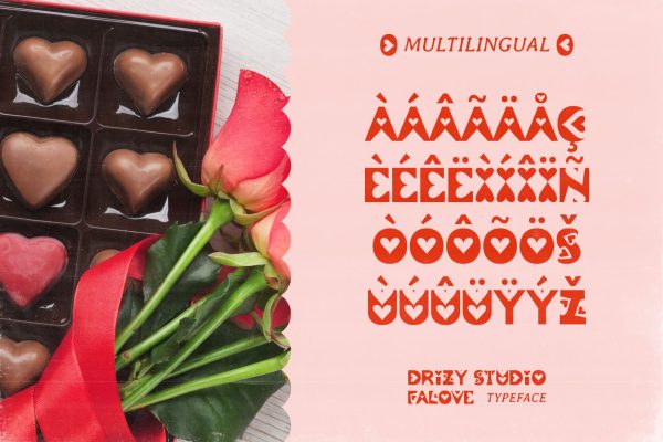 Falove – Heart Dingbat Display Font