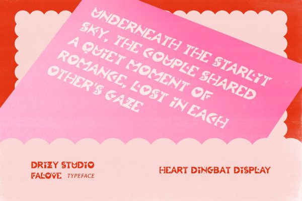 Falove – Heart Dingbat Display Font