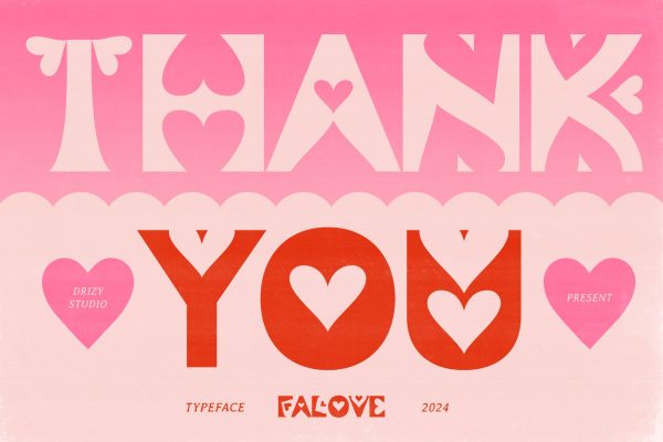 Falove – Heart Dingbat Display Font